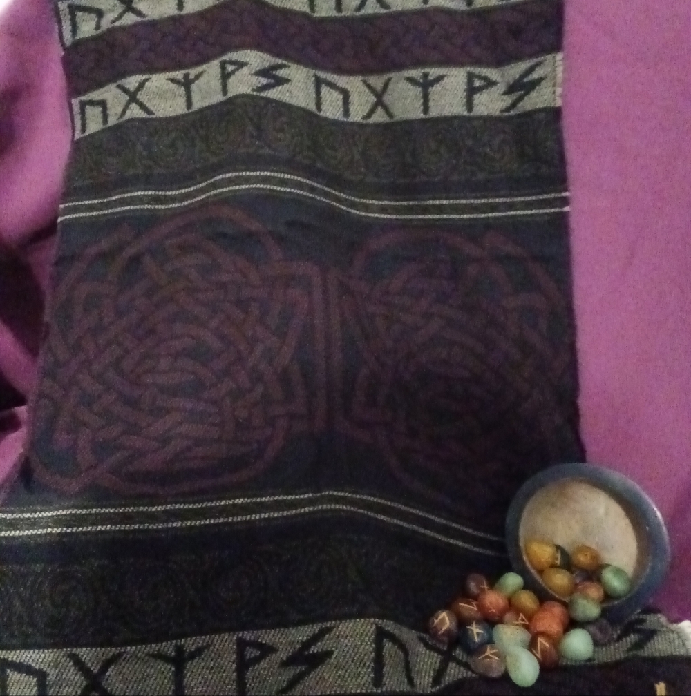 The Magic Of Runes Jacquard Woven Scarf Calzeat & Co. Ltd.